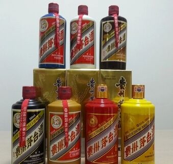 张掖贵州茅台酒瓶回收图片